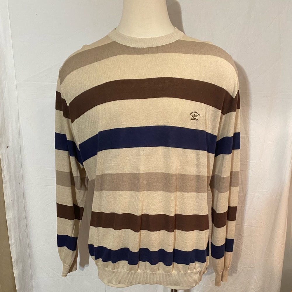 PAUL & SHARK Men’s Striped Sweater Sz XXL
